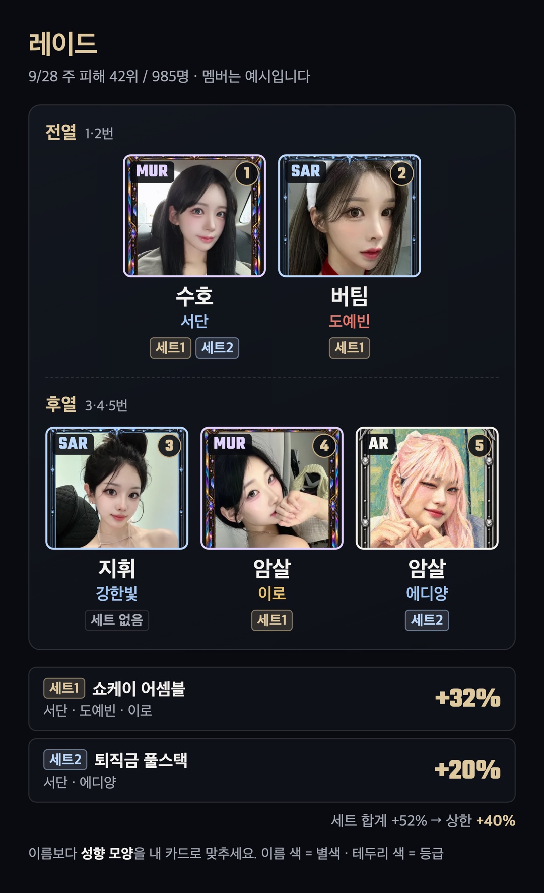 추천 덱 도식