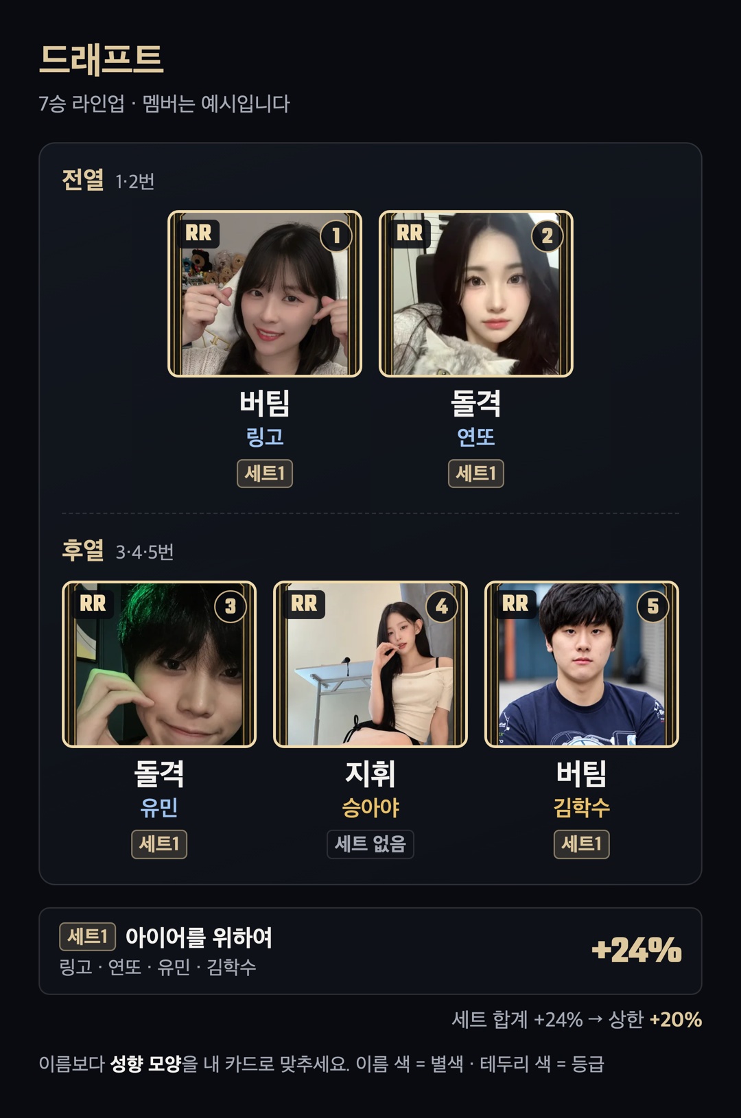 추천 덱 도식